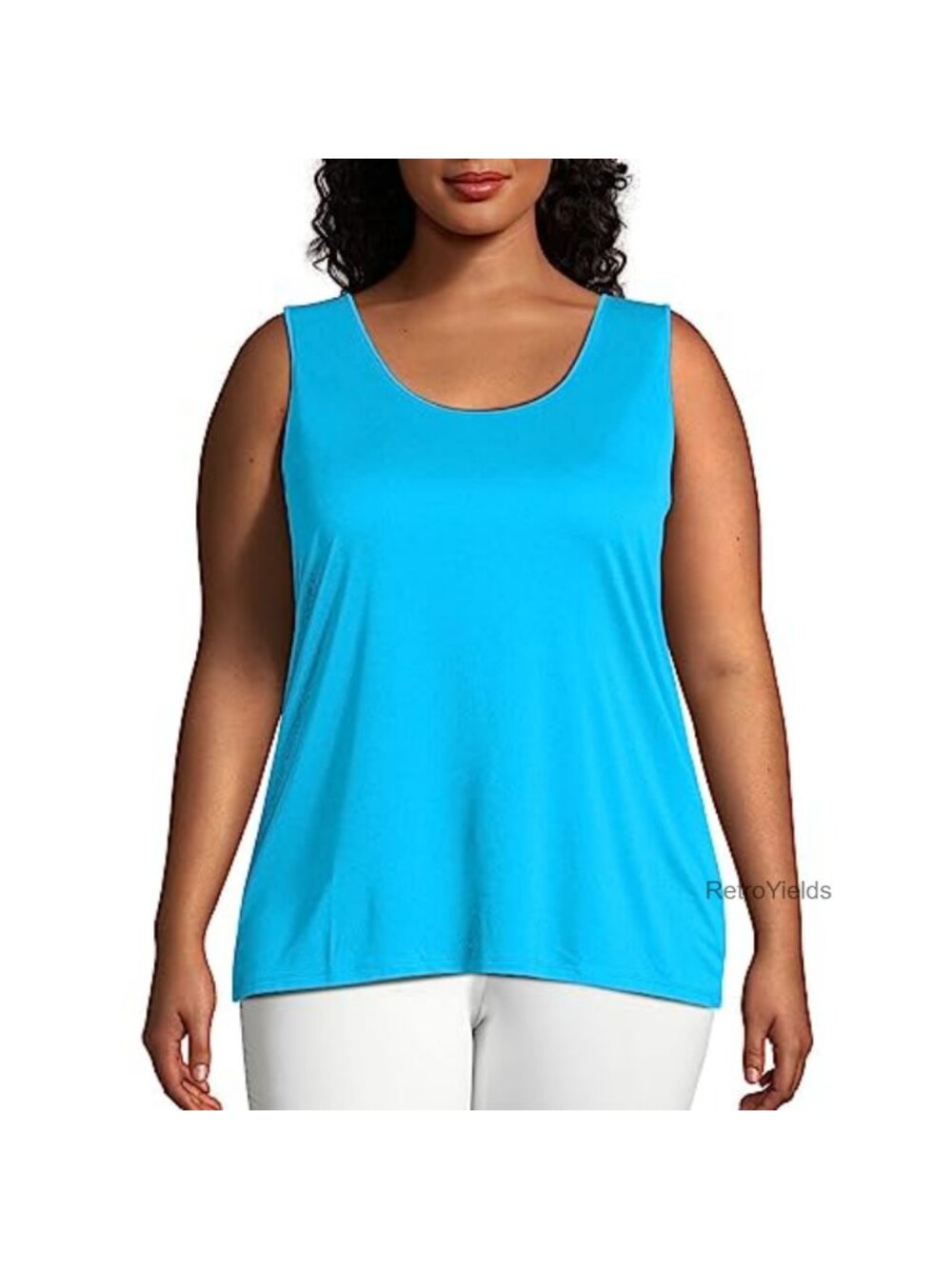 Women's CoolDri Performance Scoopneck Tank Top Sleeveless Athletic Shirt